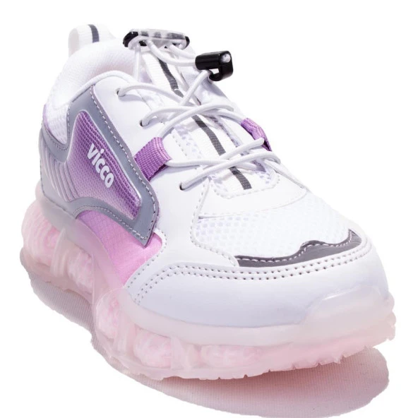 Vicco Corn 346F24Y131CN Beyaz Pembe Ortopedik Kız Çocuk Spor Ayakkabı ürün görseli 1