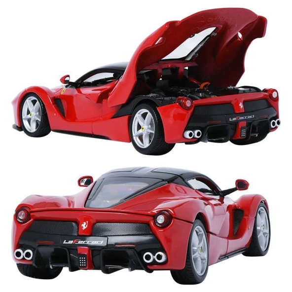 Burago Ferrari LaFerrari 1:24 Kırmızı Model Araba - Resim 3