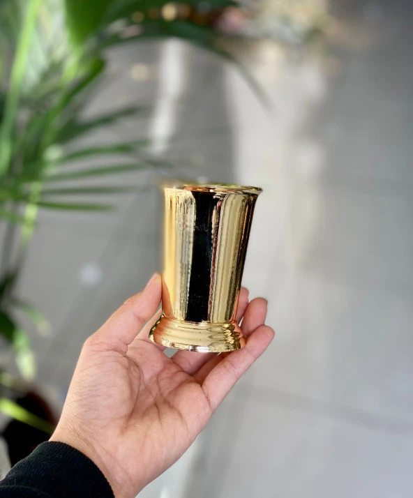 Gold Mini Vazo - Resim 3