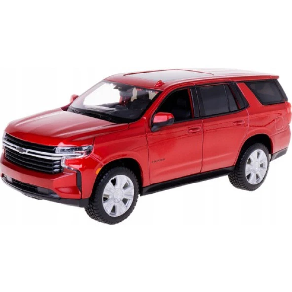Maisto 1/26 2021 Chevrolet Tahoe Kırmızı Model Araba ürün görseli 1