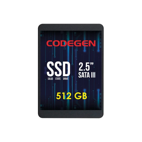 Codegen CDG-512GB-SSD25 512GB (500/450MB/s) 2.5" SATA SSD ürün görseli 1
