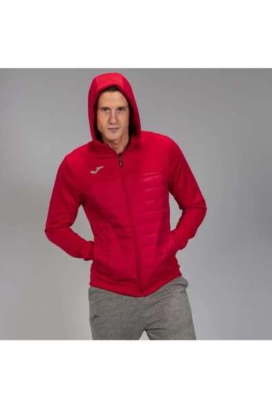 Joma Berna Jacket - Erkek Kırmızı Kapüşonlu Sweatshirt - 101103.600 ürün görseli 1
