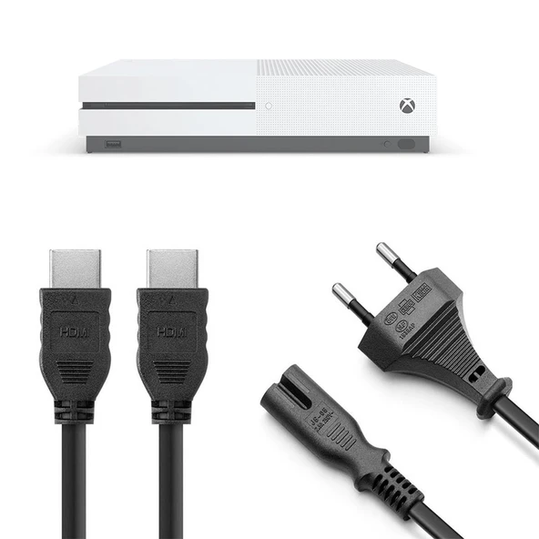 Xbox One S Güç Kablosu ve Hdmi Görüntü Kablosu Set Xbox Aksesuar ürün görseli 1