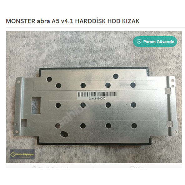 MONSTER abra A5 v4.1 HARDDİSK HDD KIZAK ürün görseli 1