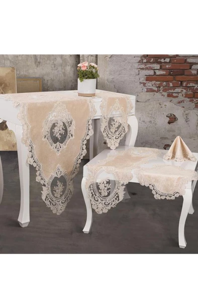 Kösem Kadife Salon Takımı 5 Parça - Resim 7
