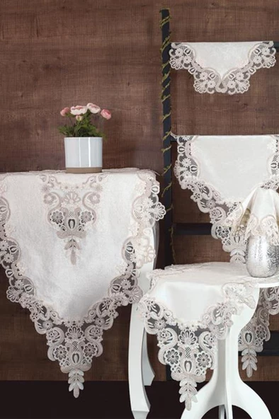 Neslihan Kadife Salon Takımı 5 Parça - Resim 7