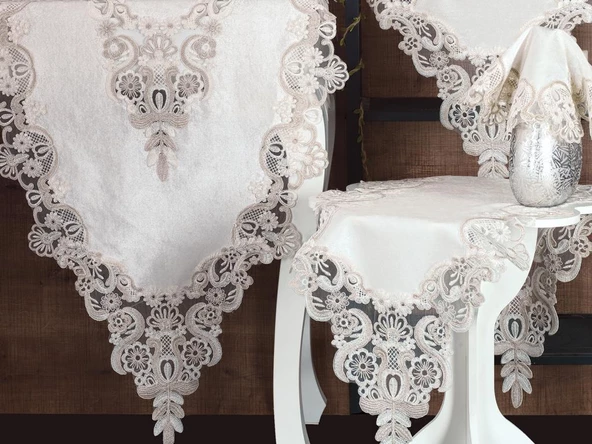 Neslihan Kadife Salon Takımı 5 Parça - Resim 3