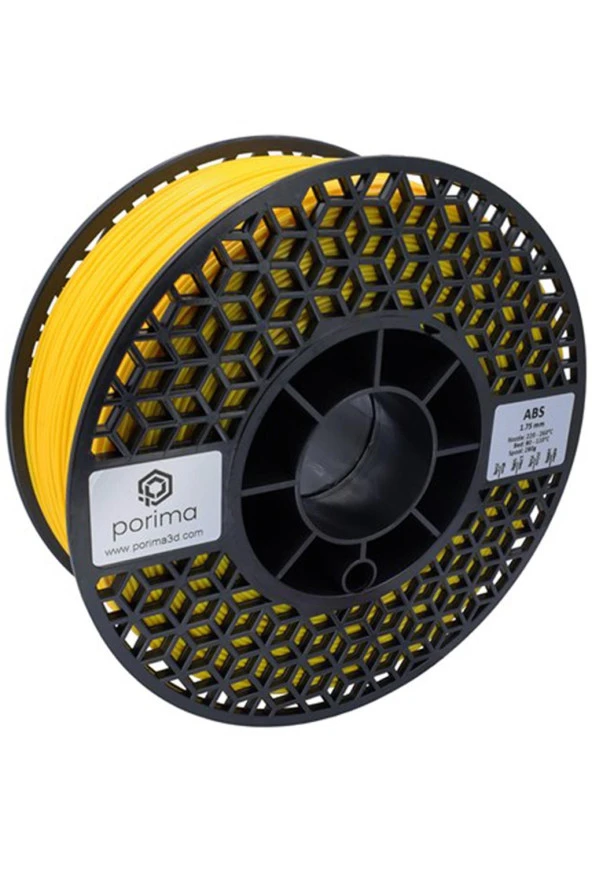 Porima ABS 1.75mm Sarı RAL1023 Filament 1 Kg ürün görseli 1
