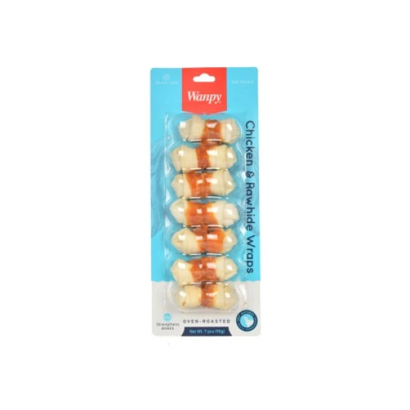 Wanpy Tavuk Sargılı Çiğneme Kemiği 90gr (7'li) ürün görseli 1