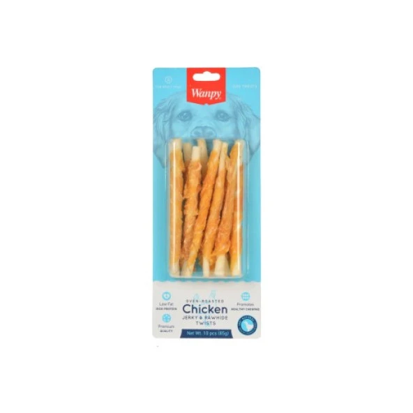 Wanpy Tavuk Sargılı Çiğneme Çubukları Köpek Ödülü 85gr ürün görseli 1