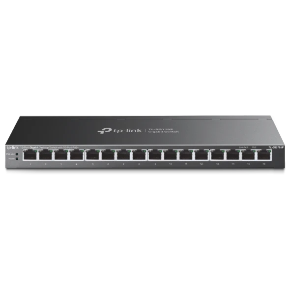 TP-LINK TL-SG116P 16PORT GIGABIT DESKTOP SWITCH ürün görseli 1