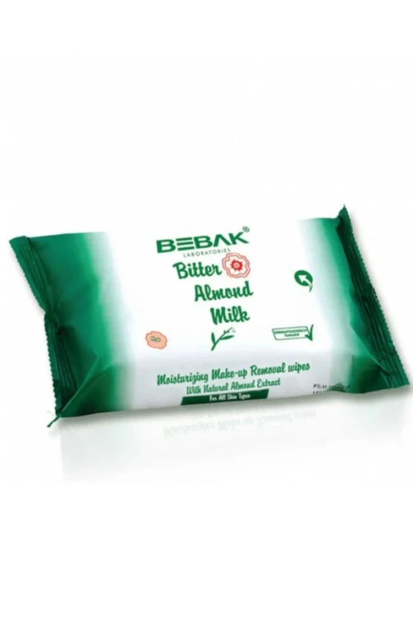 Bebak Acı Badem Sütlü Makyaj Temizleme Mendili 20'Li Paket ürün görseli 1