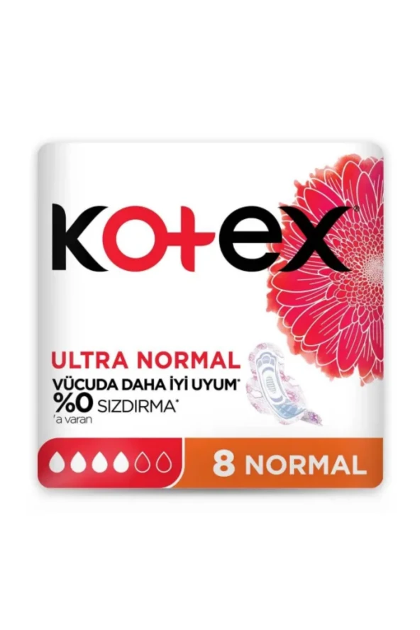 Kotex Ultra Normal 8'li Paket Hijyenik Ped %0 Sızdırma ürün görseli 1