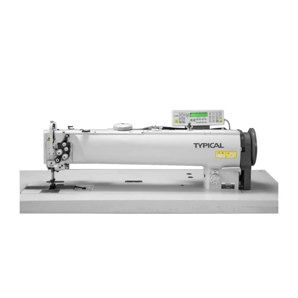 Typical GC-20665L25-D2T3 Çift Papuç Tek İğne, Elekteronik, Uzun kafa (64cm), Büyük Mekik Dikiş Makinesi ürün görseli 1
