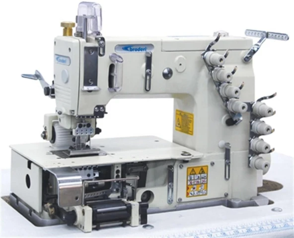 Broderi BD-1404P-D 12 İğne Lastik Makinası 6.4 mm (Ön Merdane Opsiyonel) ürün görseli 1