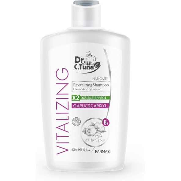 Farmasi Dr. C. Tuna Vitalizing Tüm Saçlar Için Canlandırıcı Sarımsaklı Şampuan 500 ml ürün görseli 1