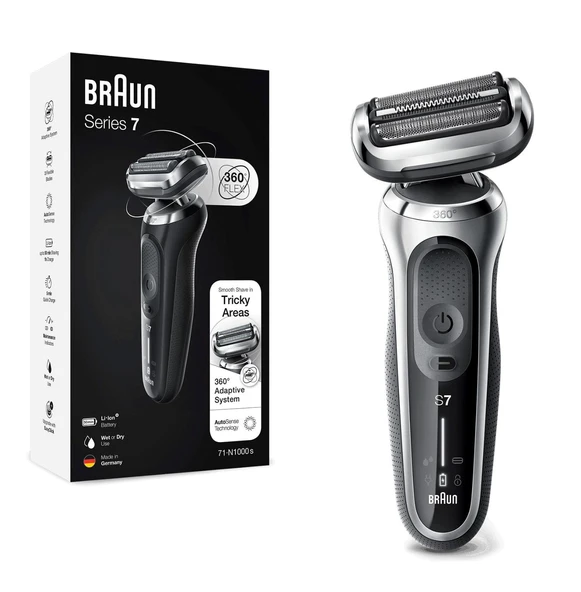 Braun Yeni Seri 7 S1000s Kablosuz Tıraş Makinesi ürün görseli 1