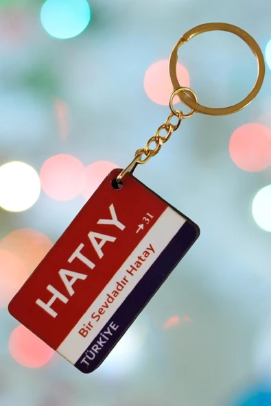 Hatay Şehir Temalı Ahşap Anahtarlık,Çanta,Elbise Süsü ürün görseli 1
