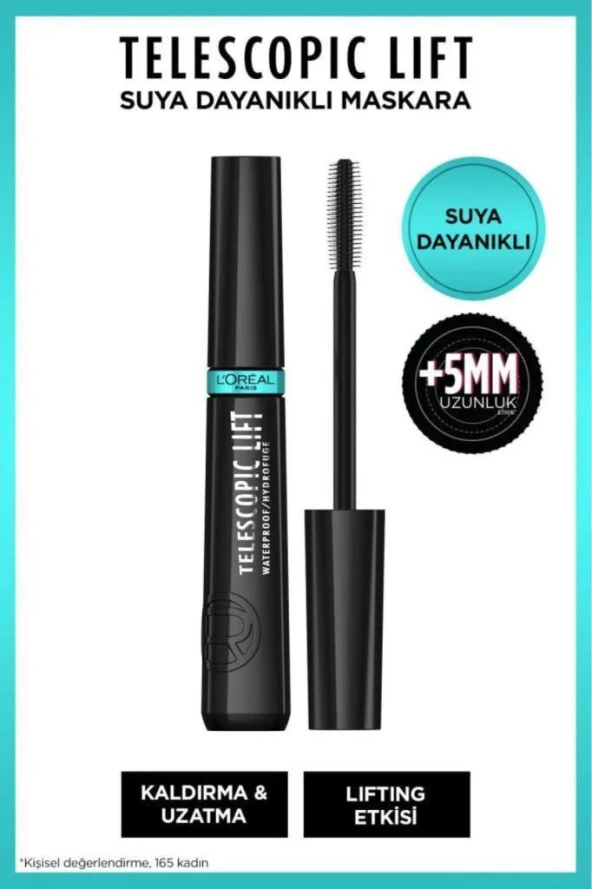 Loreal Paris Telescopic Lift Suya Dayanıklı Maskara ürün görseli 1