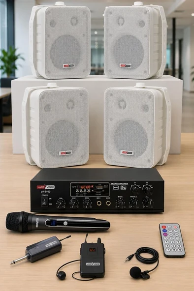 Lastvoice Soft Plus Paket-3 Hoparlör ve Anfi Mağaza Ses Sistemi ürün görseli 1