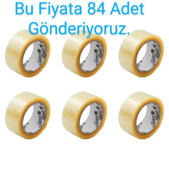 84  ADET  45 mm x TAM 100 Metre, Şeffaf, Koli Bantı ürün görseli 1