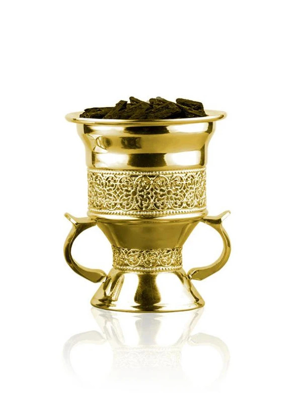 Osmanlı Oud 4097 Altın Renkli Brülör Tütsü Buhur Yakıcı ürün görseli 1
