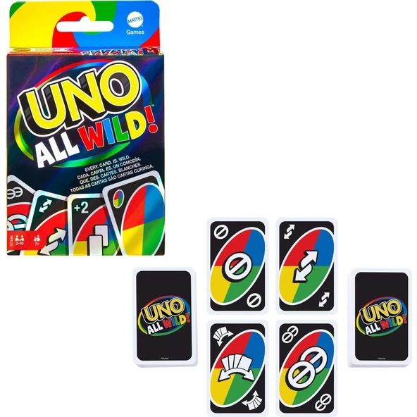 Orjinal UNO All Wild Eğlenceli Kart Oyunu ürün görseli 1