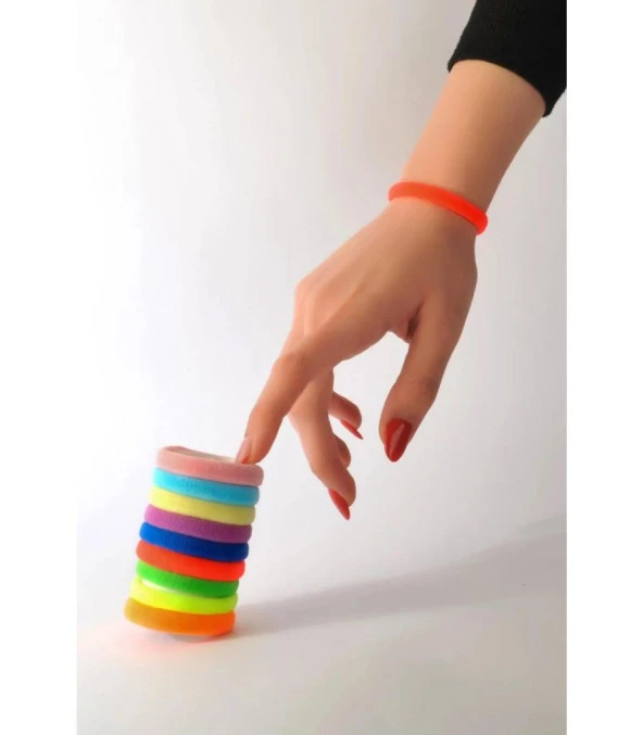 Renkli Lastik Toka 20 Adet - Resim 2