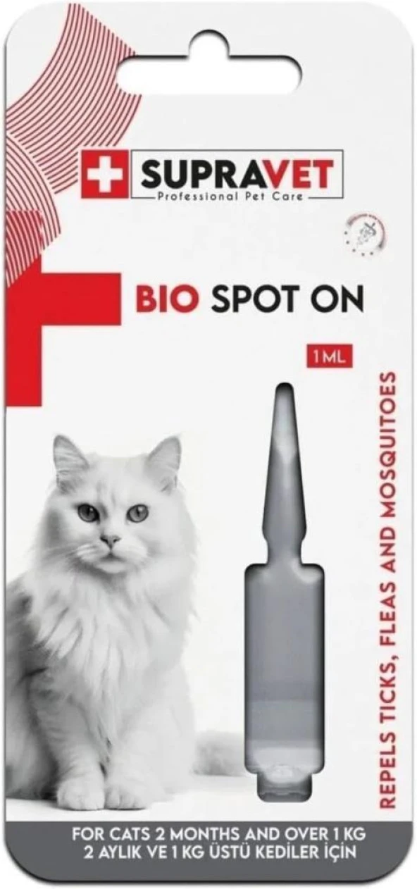 Supravet Kedi Deri ve Tüy Bakım Yağı 1 ml ürün görseli 1