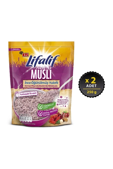 Eti Lifalif İnce Öğütülmüş Müsli Hibiskuslu 250 g x 2 Adet ürün görseli 1