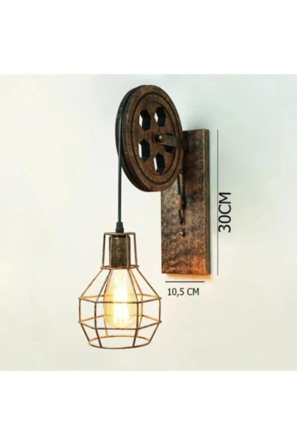 SimaAvize Loft Retro Kasnak Aplik - Resim 4