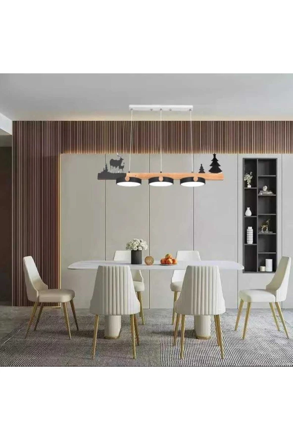 SimaAvize Modern Creative Led Yemek Avize ürün görseli 1