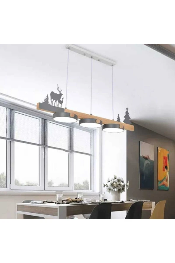 SimaAvize Modern Creative Led Yemek Avize ürün görseli 1