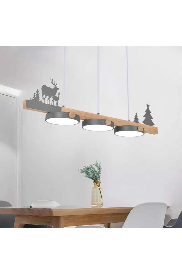 SimaAvize Modern Creative Led Yemek Avize - Resim 3