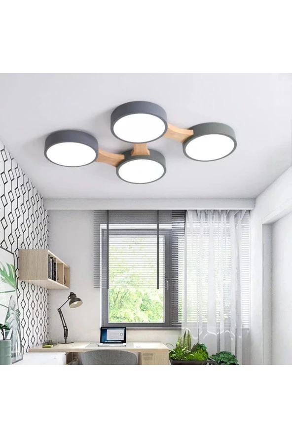 SimaAvize Minimalist Led 4’lü Avize - Resim 2