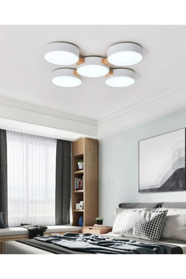 SimaAvize Minimalist Modern Led 5’li Avize-- ürün görseli 1