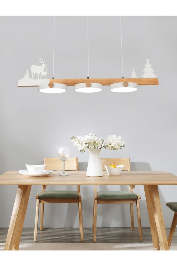 SimaAvize Modern Creative Led Yemek Avize - Resim 2