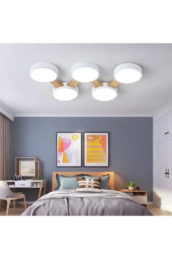SimaAvize Minimalist Modern Led 5’li Avize-3, ürün görseli 1