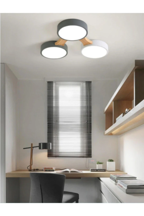 SimaAvize Minimalist Modern Led 3’lü Avize ürün görseli 1