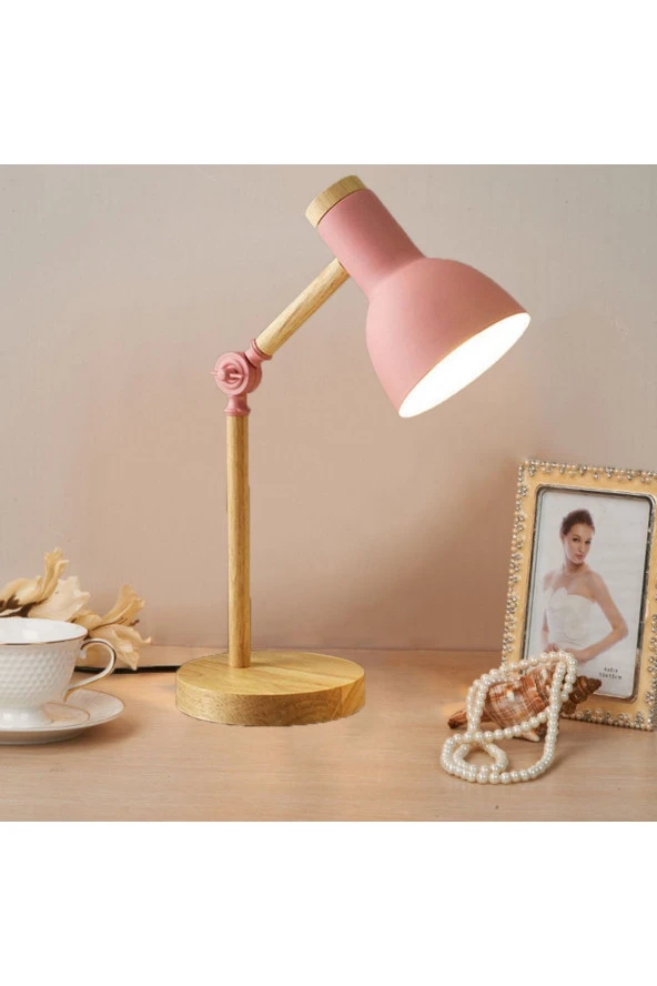 SimaAvize Nordic Wood Masa Lambası - Resim 2