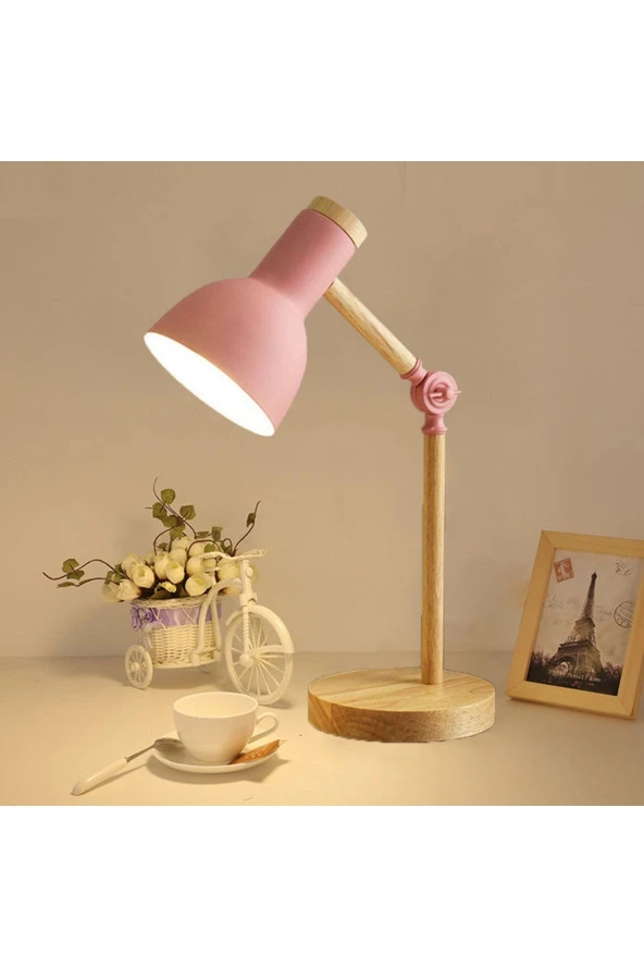 SimaAvize Nordic Wood Masa Lambası - Resim 3