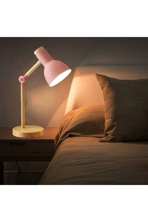 SimaAvize Nordic Wood Masa Lambası - Resim 4