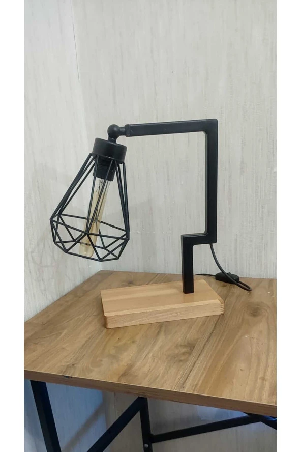 SimaAvize Modern Ahşap Masa Lamba - Resim 4