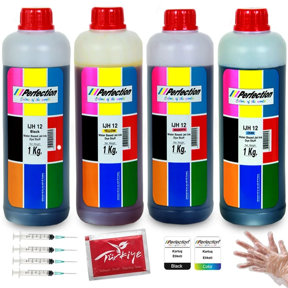 Perfection Canon Pixma Uyumlu Kartuş Dolum Seti 4 x 1 KG ürün görseli 1