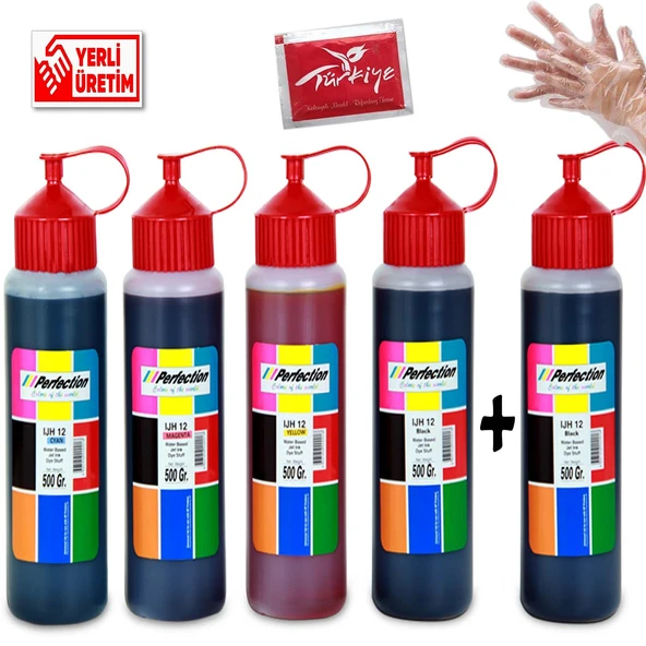 Perfection HP Deskjet C5280 / D4260 / D4360 Yazıcı Uyumlu Kartuş DolumSeti 5 x 500 ML ürün görseli 1