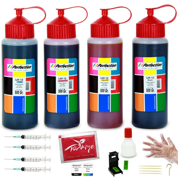 Perfection  HP Deskjet 4658 / 5255 Uyumlu Kartuş Dolum Seti 2 KG ürün görseli 1