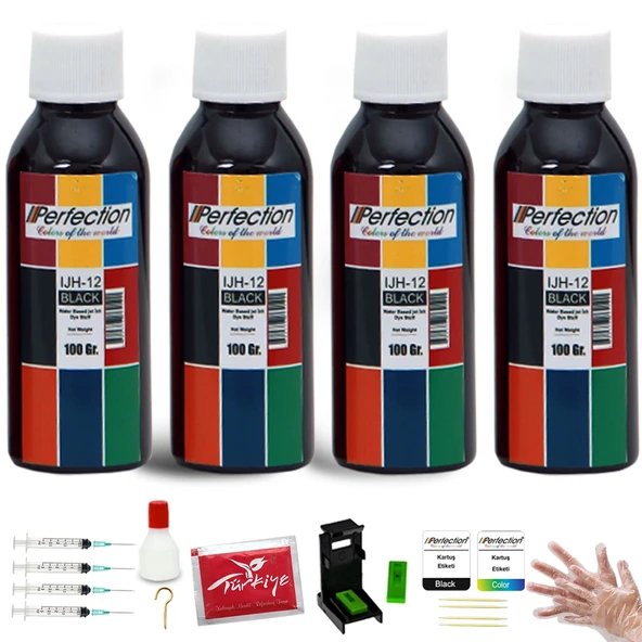 Perfection Canon Pg-510/cl-511 Uyumlu Kartuş Dolum Seti 4 x 100 ML ürün görseli 1