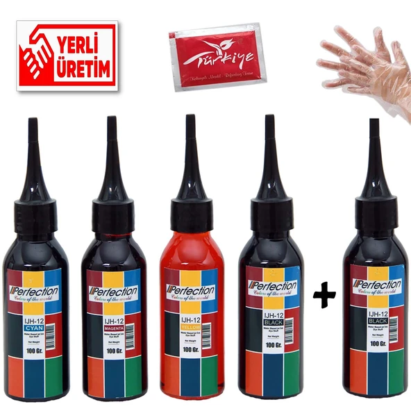 Perfection  Canon Pi̇Xma G3400 Uyumlu Mürekkep Seti 5X100 ML ürün görseli 1