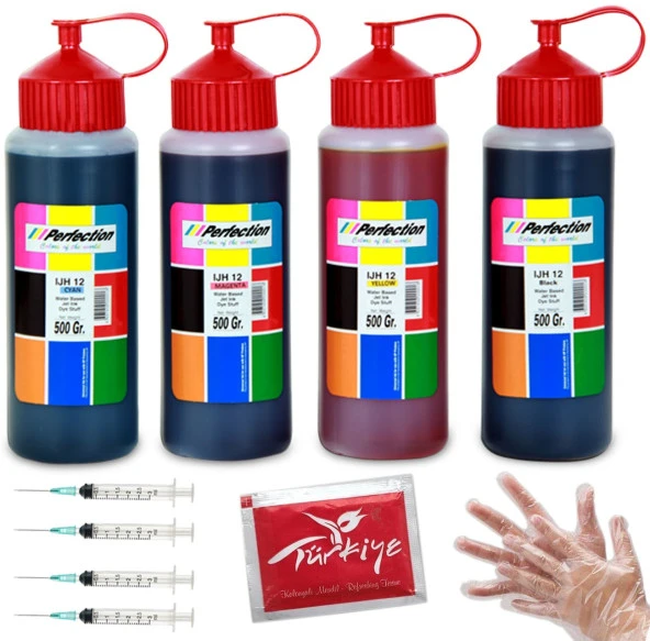 Canon G3411 İçin 4 Renk 500ml Perfection Mürekkep Tanklı Yazıcı Uyumlu Mürekkep Dolum Seti 25.000 Sf. ürün görseli 1