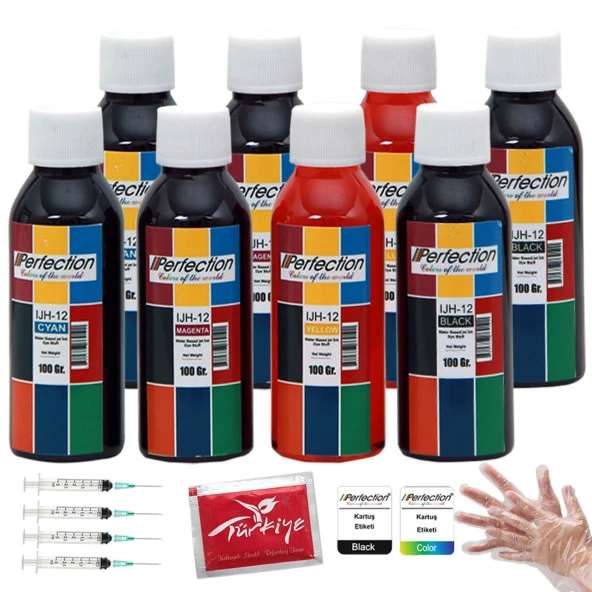Perfection Hp Deskjet 3752 3755 3758 5 5 İpm Wifi Yazıcı 304xl Mürekkep Dolum Seti 8x100 Ml ürün görseli 1
